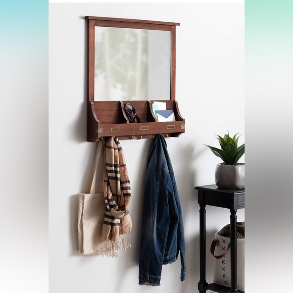 COPY - New! Decorative wood organizer with mirror - Picture 4 of 6